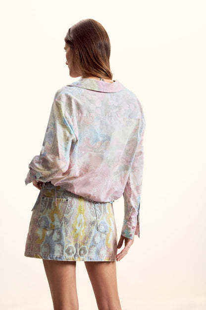 Short Shirt w/ Ties - Floral