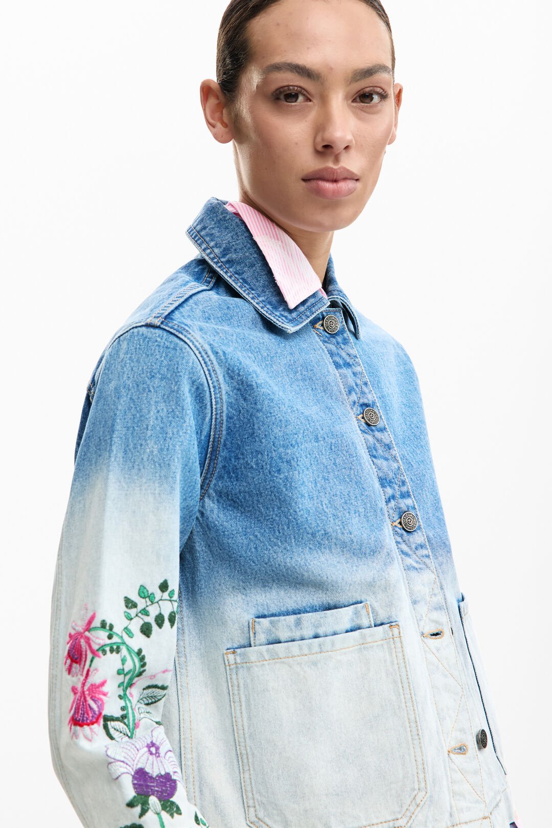Denim Jacket - Flowers