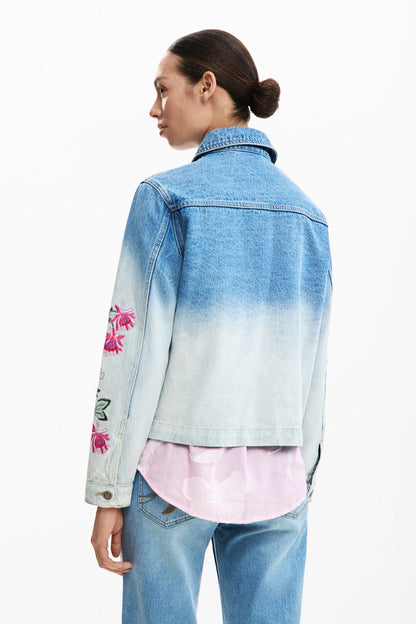 Denim Jacket - Flowers
