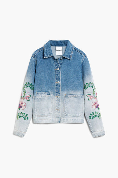 Denim Jacket - Flowers