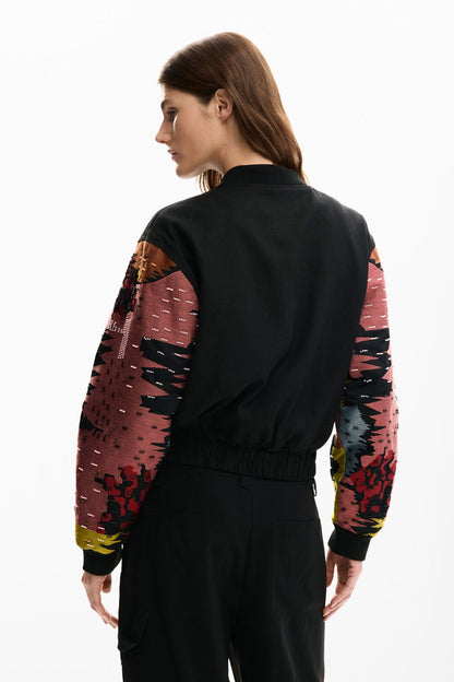 Jacket w/ Patch Sleeves