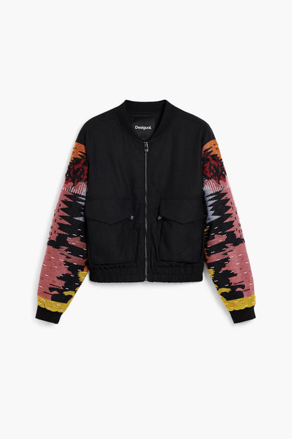 Jacket w/ Patch Sleeves