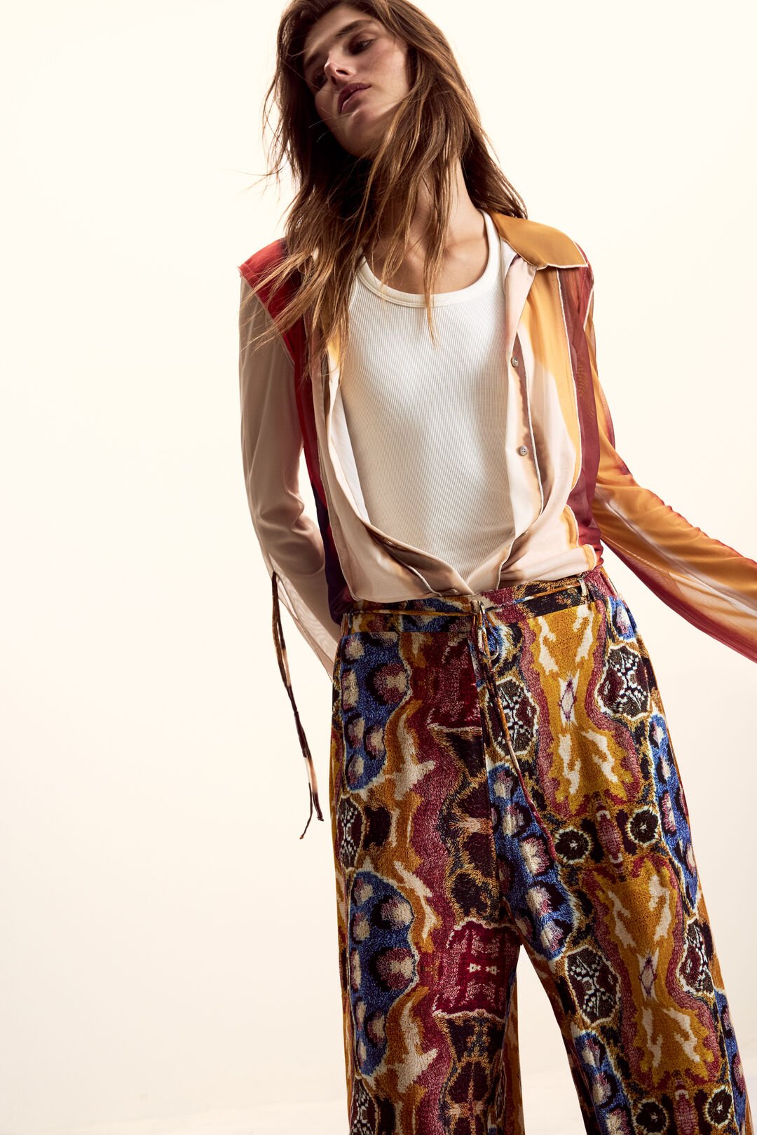 Printed Palazzo Pants
