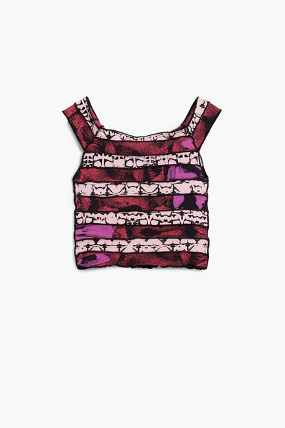 Ruched T-Shirt - Printed