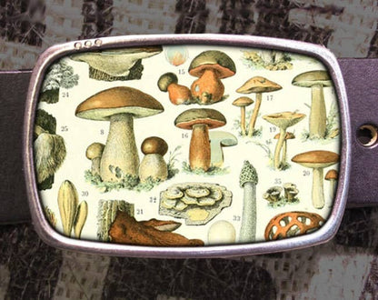 Mushroom Family Belt Buckle