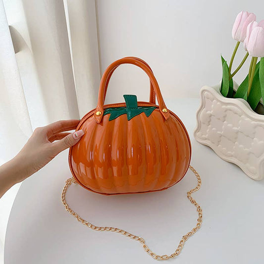 Halloween pumpkin funny cartoon crossbody bag