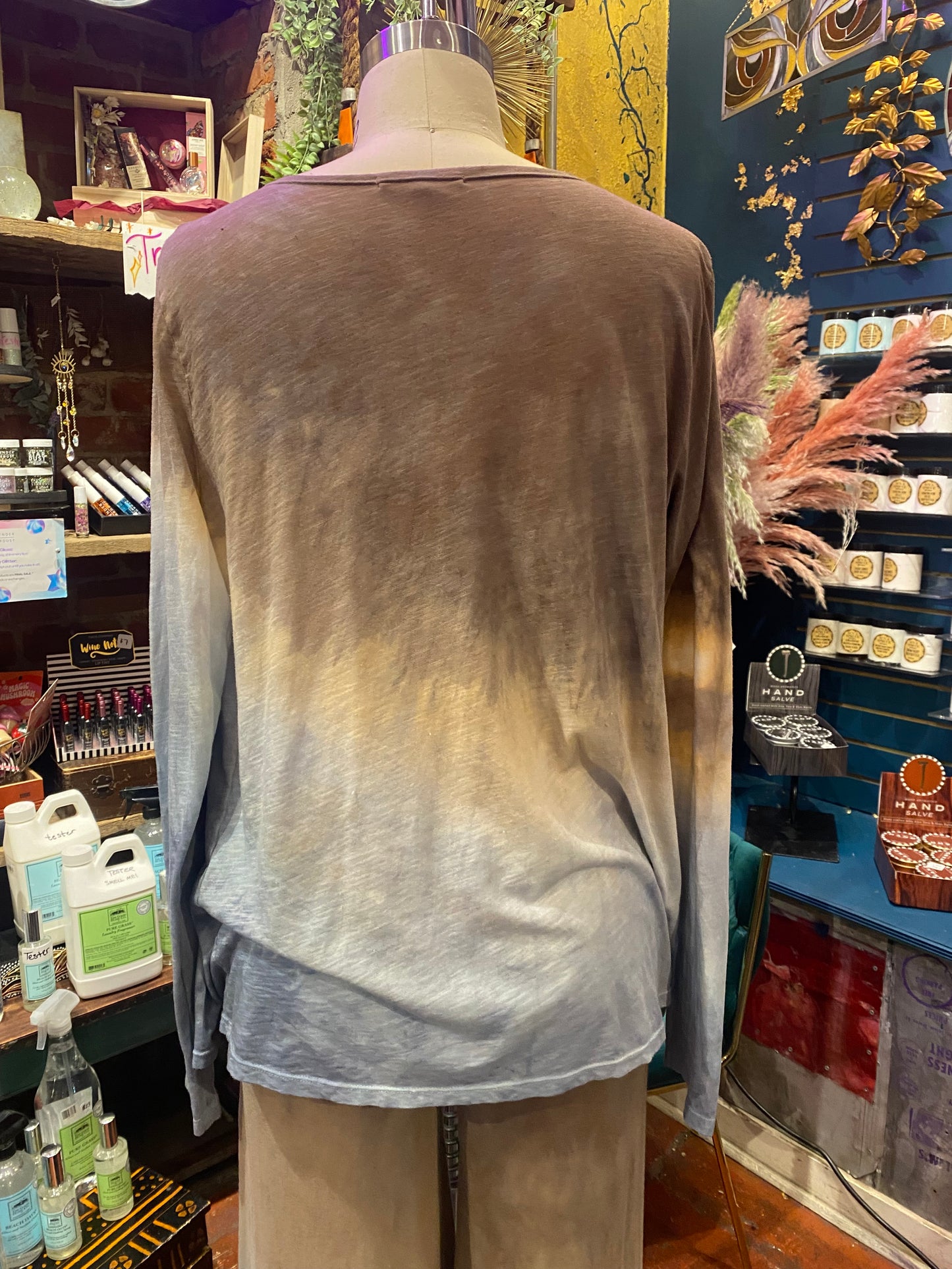 Custom Dyed Cardigan - Mountain