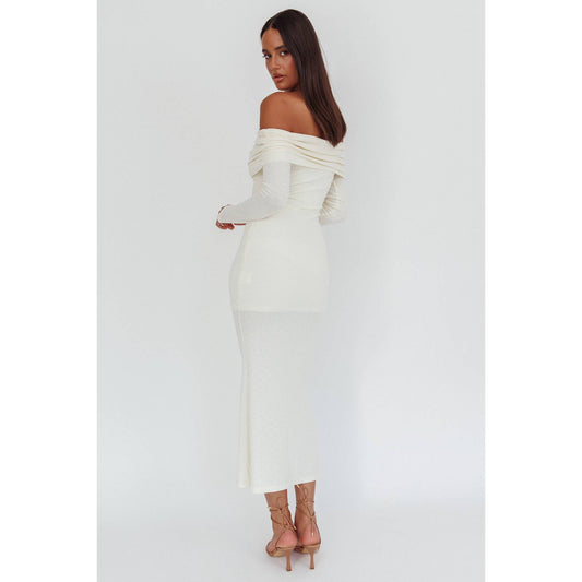 Off Shoulder Maxi Dress