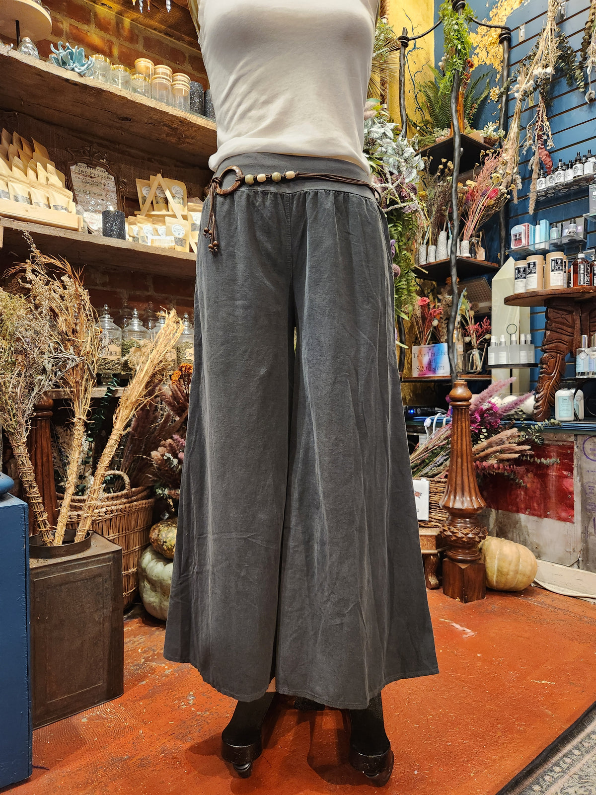 Saga Soft Waisted Belted Pant