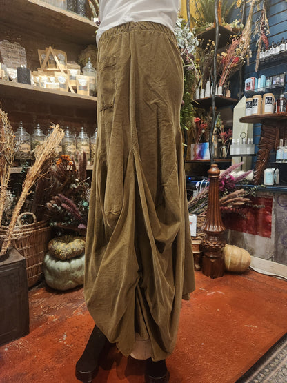 Saga Corduroy Artsy Maxi Skirt