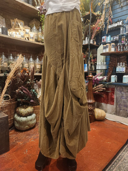 Saga Corduroy Artsy Maxi Skirt