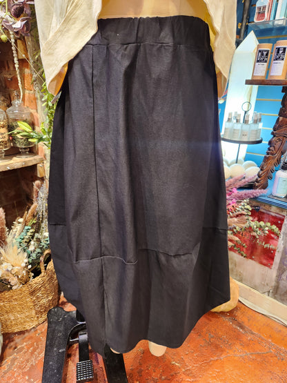 Zip Accent Bubble Skirt