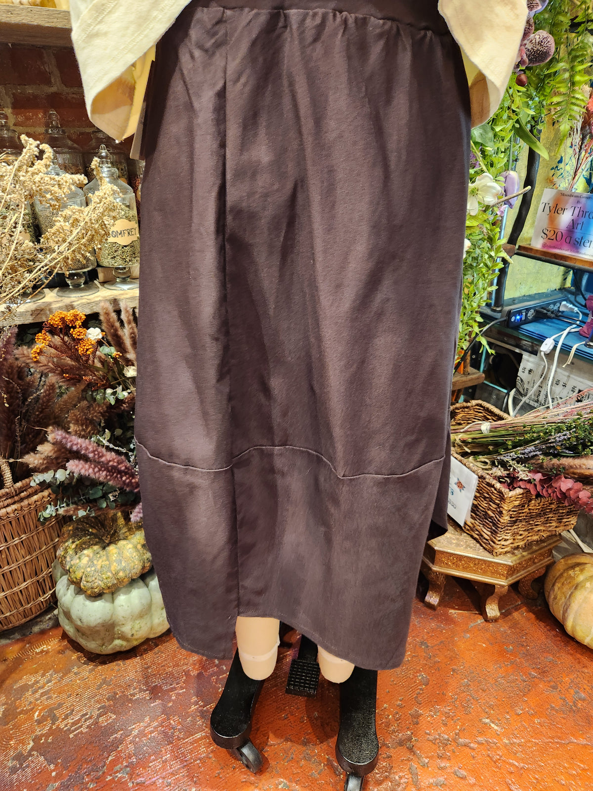 Zip Accent Bubble Skirt