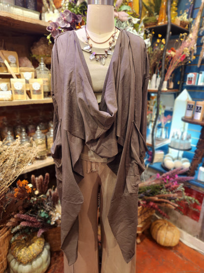 Cotton Scarf Jacket