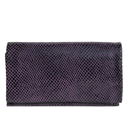 Gio Handcrafted Leather Wallet - Purple