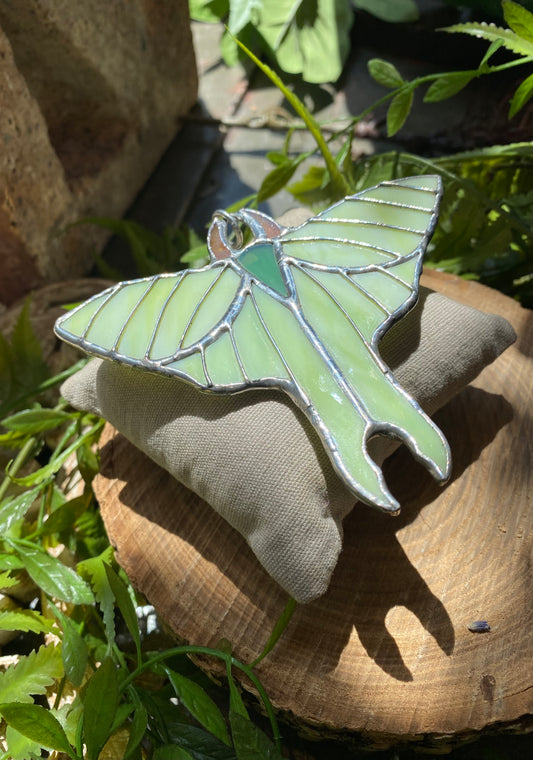 Luna Moth Glass Pendant (2) - KC26*