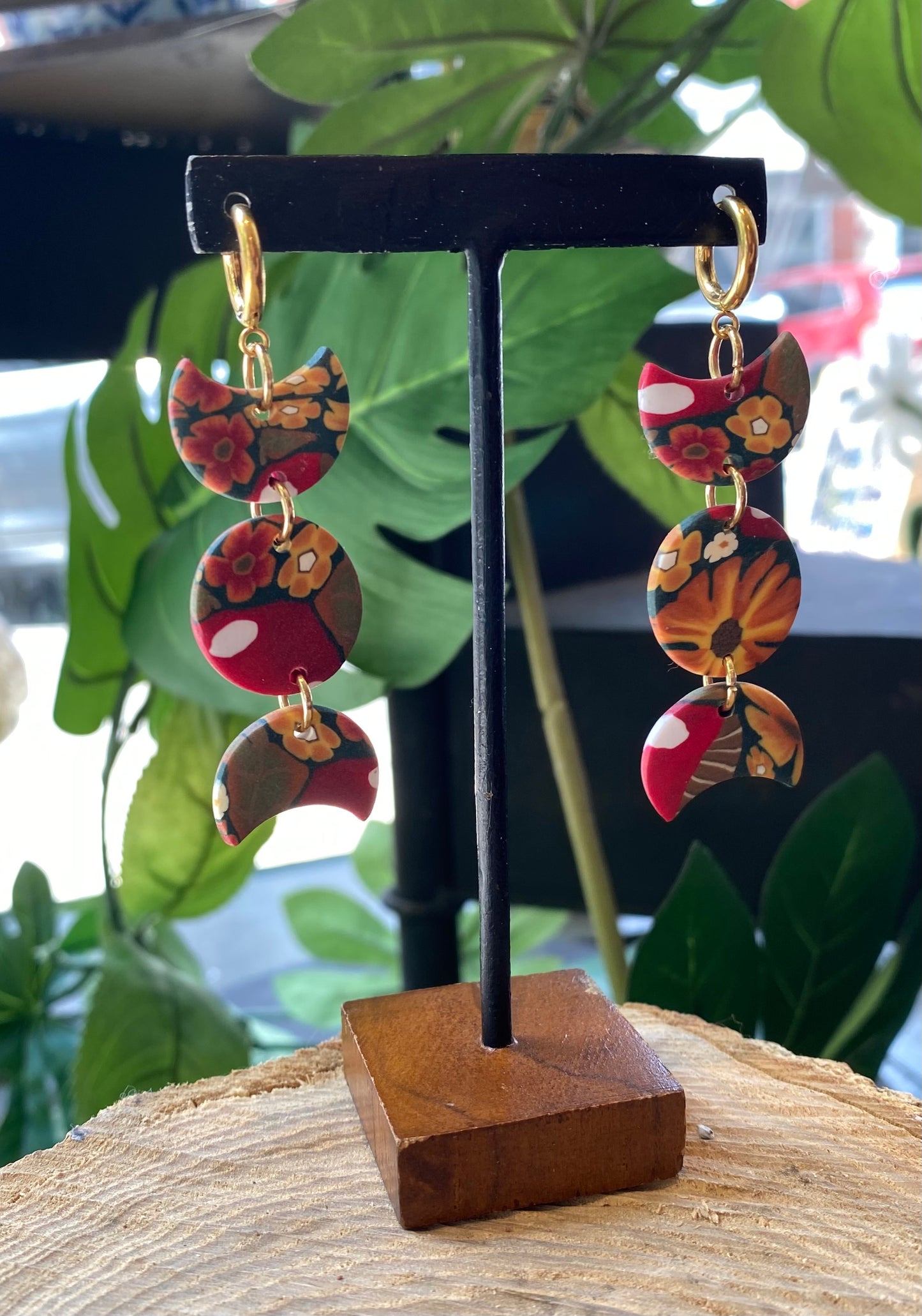 Triple Goddess Moon Dangles - Mushie Pattern *E07