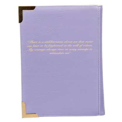 Pride and Prejudice Purple Book Crossbody Clutch Bag - Large