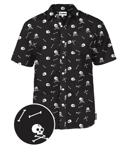Halloween Skeleton Men's Hawaiian Shirt