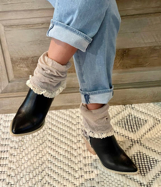 Betsy Burlap Over the Knee - Cream