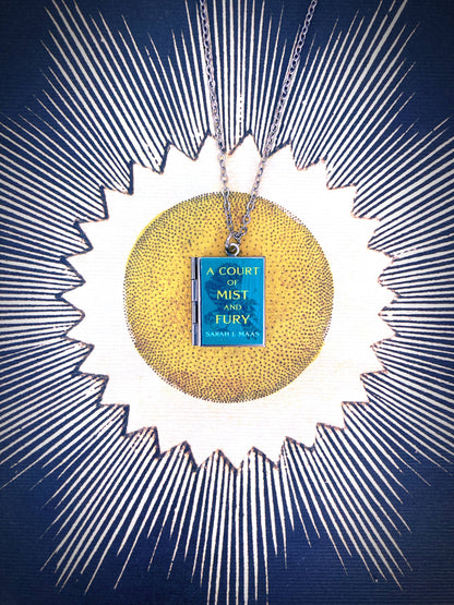 Book Locket A Court of Mist and Fury - Stainless Steel
