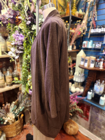 French Terry Panel Collar Duster