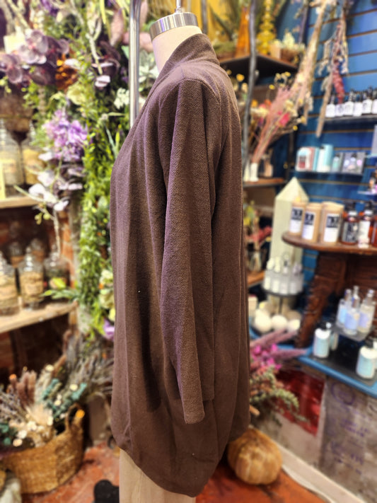 French Terry Panel Collar Duster