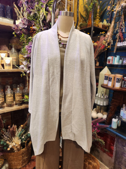 French Terry Panel Collar Duster