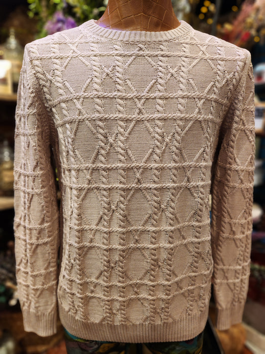Men's Casual Beige Sweater