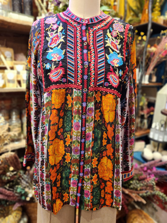 Embroidered Tunic Top