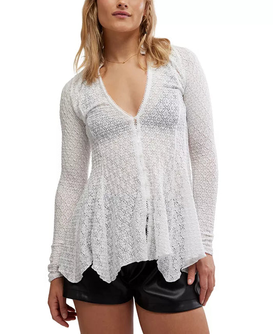 Janey Lace Top - Ivory