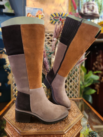Markie - Brown Multi Suede Boot