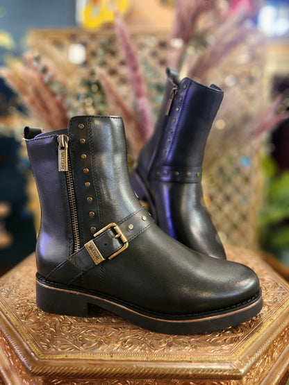 Peggy Black Calf Boot