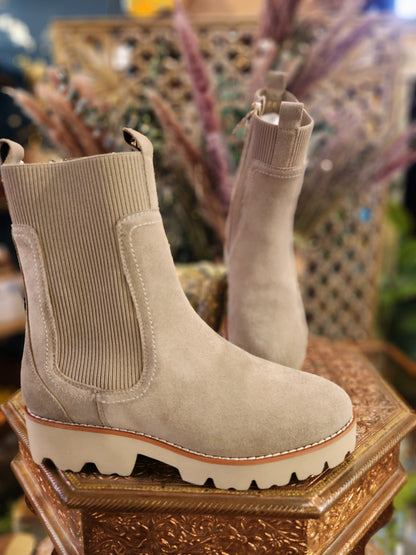 Wynn Taupe Suede Boot