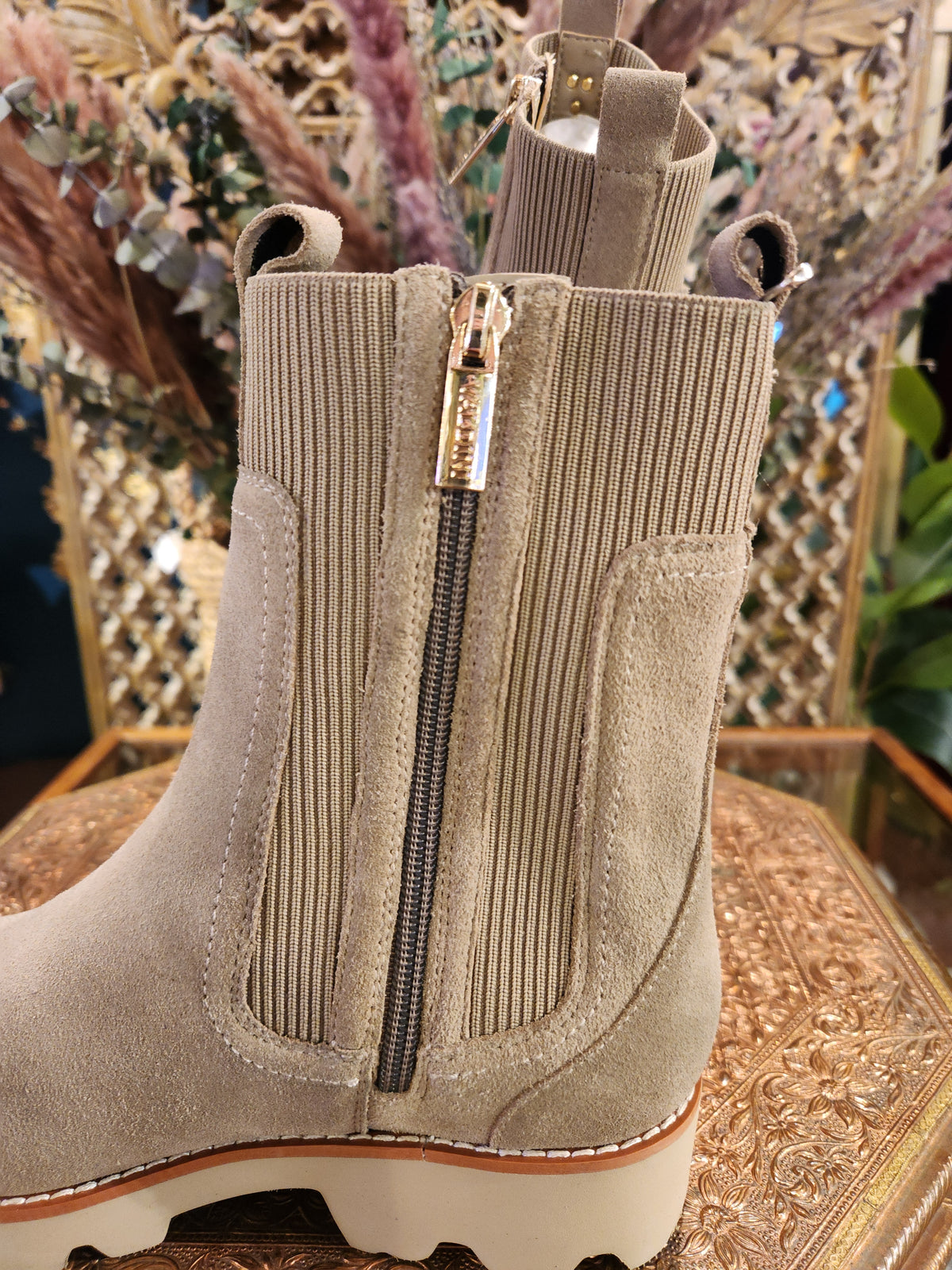 Wynn Taupe Suede Boot