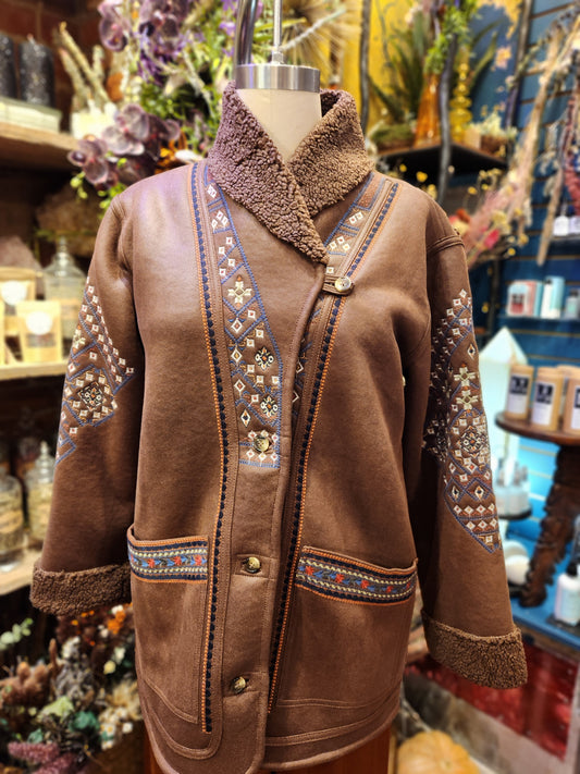 Rhonda Faux Suede coat