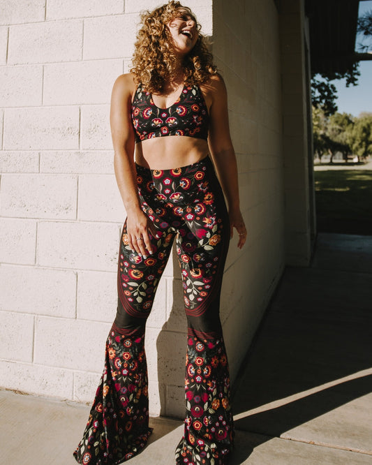 Folklore Printed Bell Bottoms - La De Da