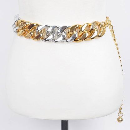 Oversized Chain Belt - Gold/Silver