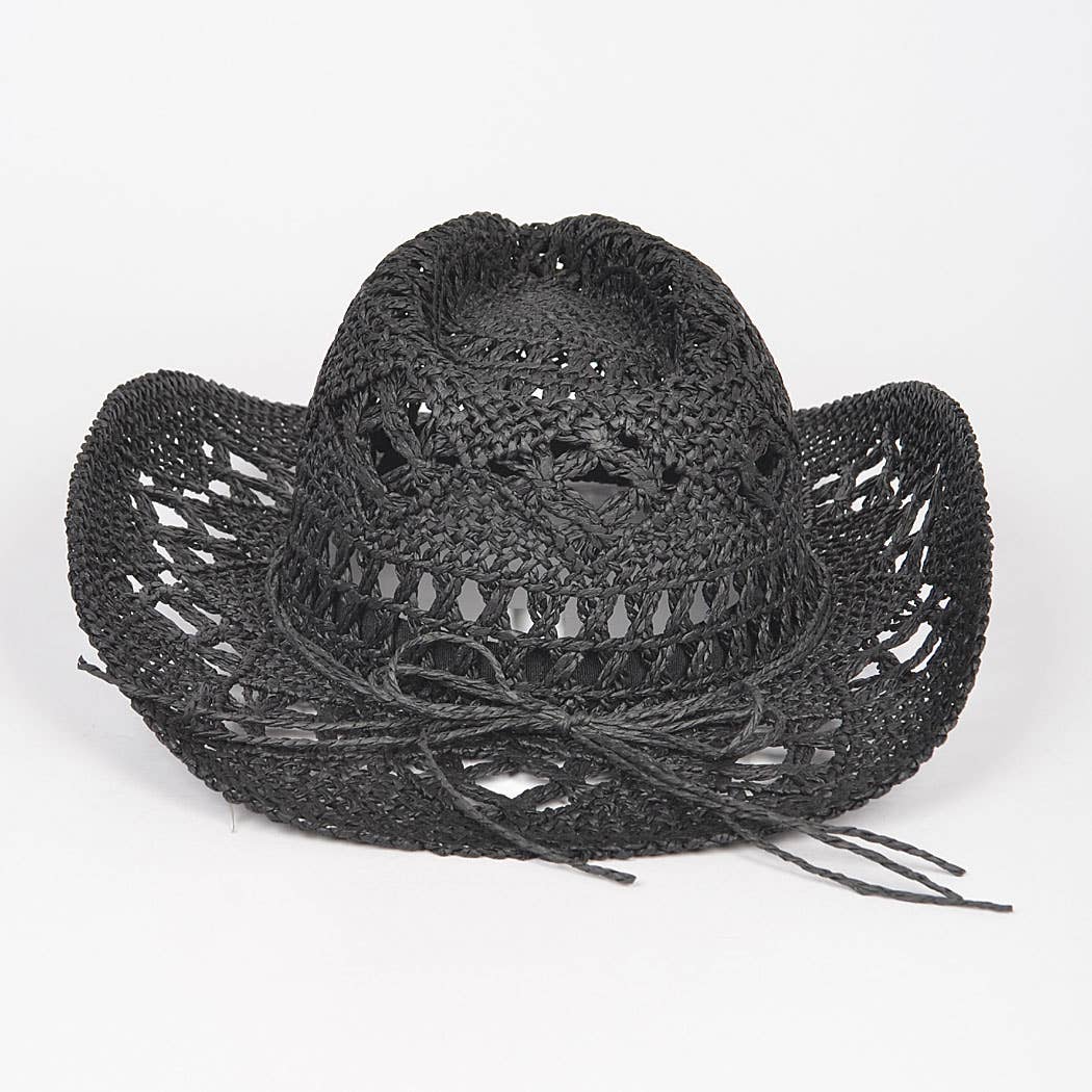Faux Straw Cowboy Hat