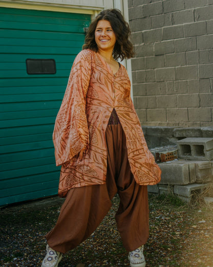 Teal Dream Gaia Split Tunic - La De Da