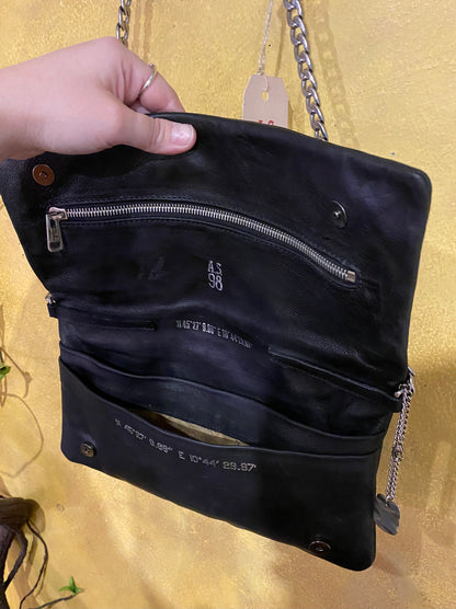 Hawkins Leather Crossbody Bag - Black
