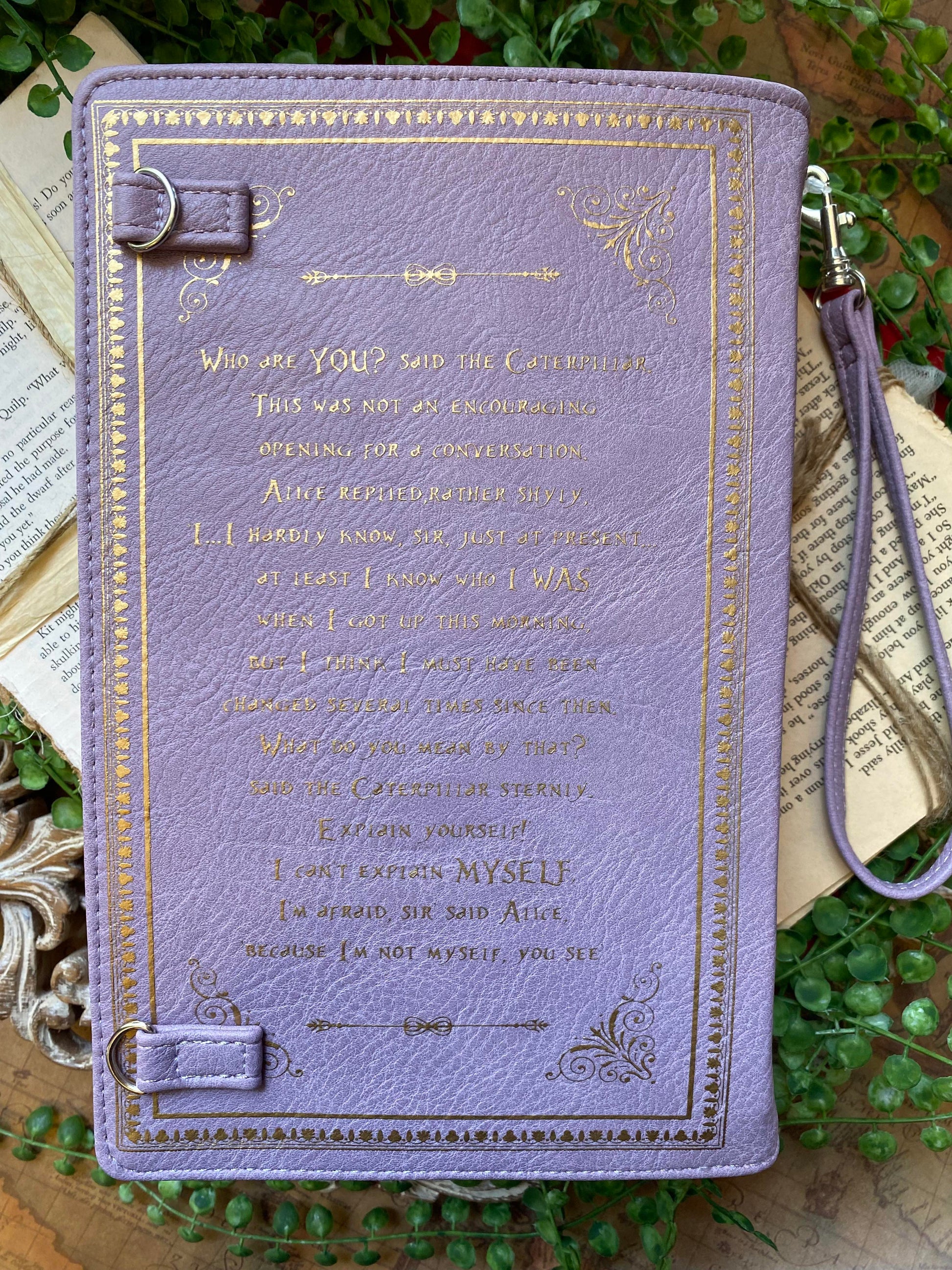 Alice in Wonderland Book Clutch/Crossbody - La De Da