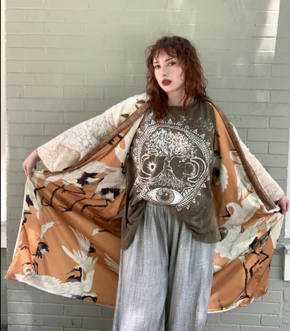 My Beauty Reversible Belted Kimono Jacket - La De Da