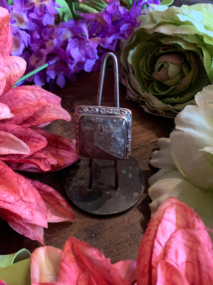 Purple Labradorite Fine Silver Ring* - La De Da