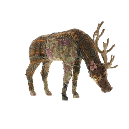 Bavarian Forest Stag Grazing - Lrg - Deep Brown