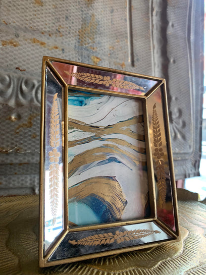 Medium Verona Gold Leaf Mirror Photo Frame - La De Da