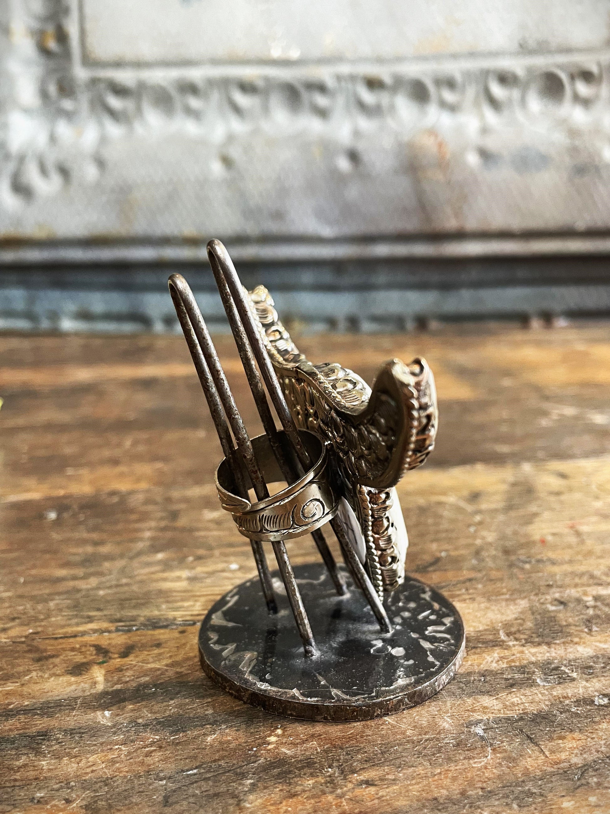 Bone Steer OOAK Ring - La De Da
