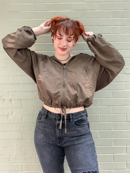 Dark Olive Way Home Packable Rain Jacket - La De Da