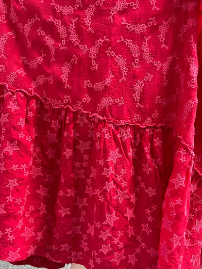 Vitaly Tiered Embroidered Midi Dress - La De Da