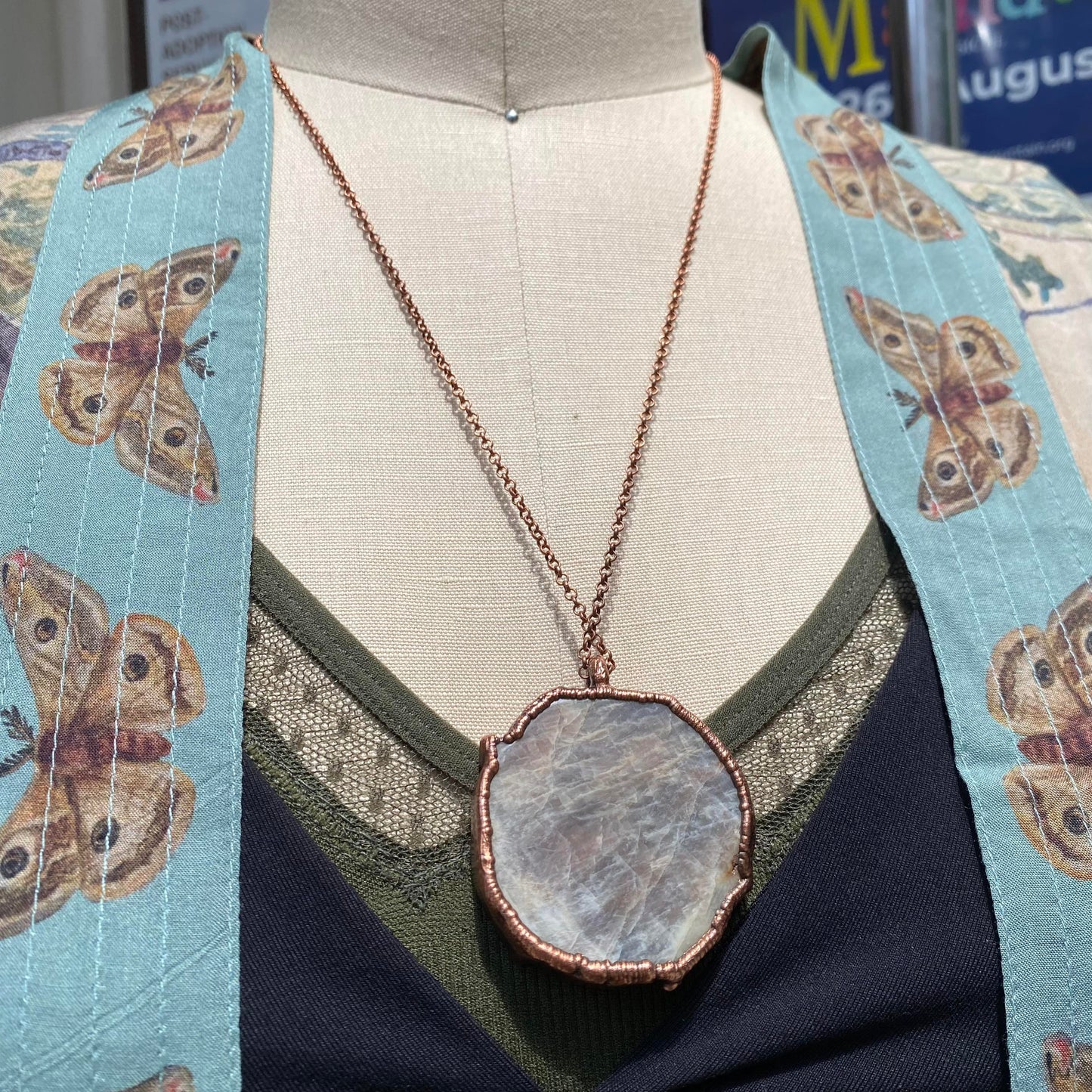 Sunstone Moonstone Alicorn Necklace - La De Da